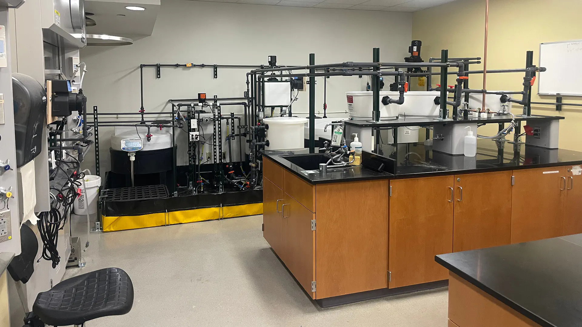 Equipment in the REE processing lab.